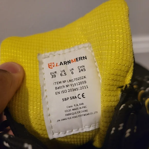 LARNMERN Steel Toe Boots,Mens Work Safety Outdoor Protection Footwear Industrial - Picture 10 of 14